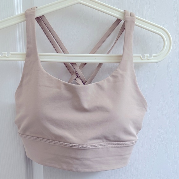 lululemon athletica Other - NEW Lululemon Athletica beige/nude long line Cross-Back Sports Bra size 8